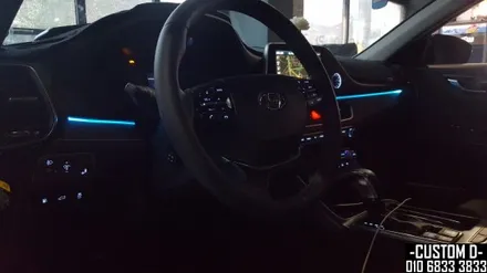 인천에서 저렴하게 그랜저 IG 엠비언트 라이트 RGB 실내 가변 무드등 튜닝 후기! / 인천 남동구