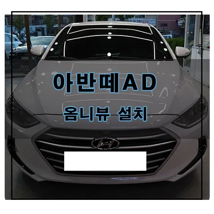 아반떼AD 사제 어라운드 뷰 옴니뷰 장착 / 창원시 의창구