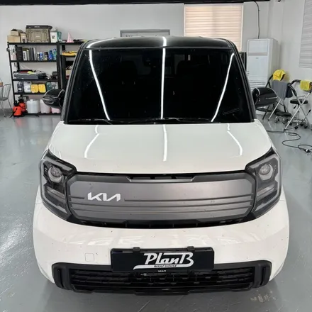 2024 레이 투톤랩핑 스포일러랩핑 에이버리 유광 블랙 Avery Gloss Black 창원 마산 포인트랩핑 / 창원 팔용동