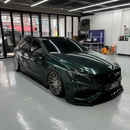 A45 AMG 디퓨져 유광 블랙 랩핑 3M 2080 Gloss Black / 창원 팔용동