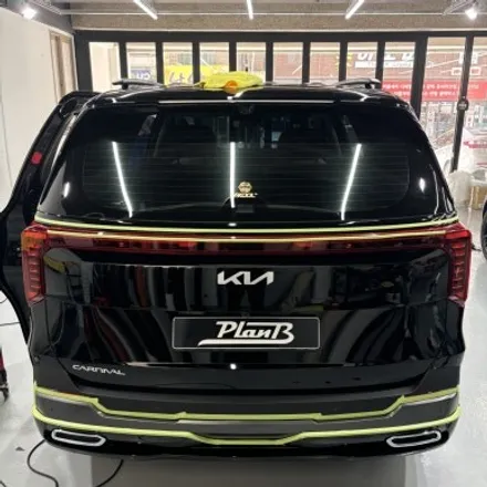 창원 크롬죽이기 기아 카니발 KA4 F/L 크롬딜리트 3M Gloss Black / 창원 팔용동