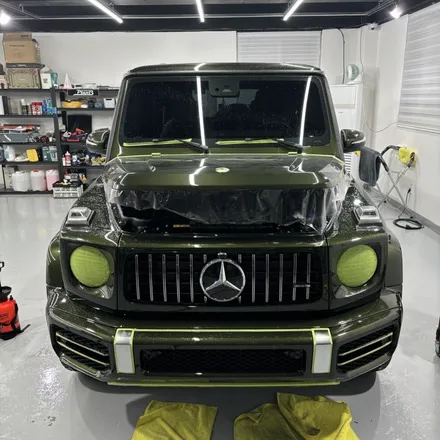 경남 창원/마산 PPF MERCEDES BENZ G63 AMG 프론트패키지 PPF(범퍼/본넷/라이트커버/그릴/라이트/휀다) / 창원 팔용동