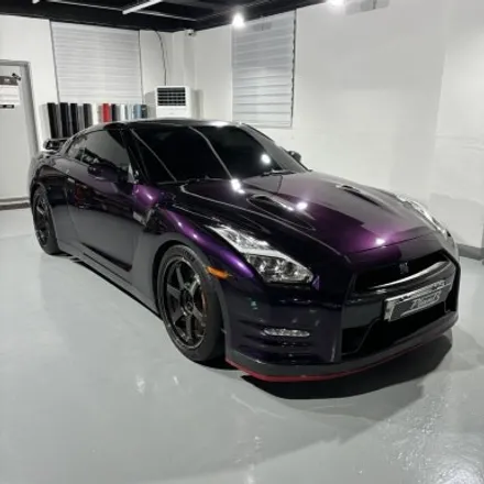 NISSAN GTR R35 전체랩핑 (PlanB PET Midnight Purple) 미드나잇 퍼플 랩핑 / 창원 팔용동