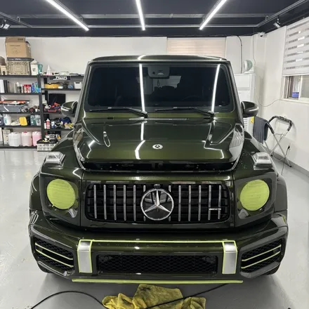 경남 창원/마산 PPF MERCEDES BENZ G63 AMG 프론트패키지 PPF(범퍼/본넷/라이트커버/그릴/라이트/휀다) / 창원 팔용동