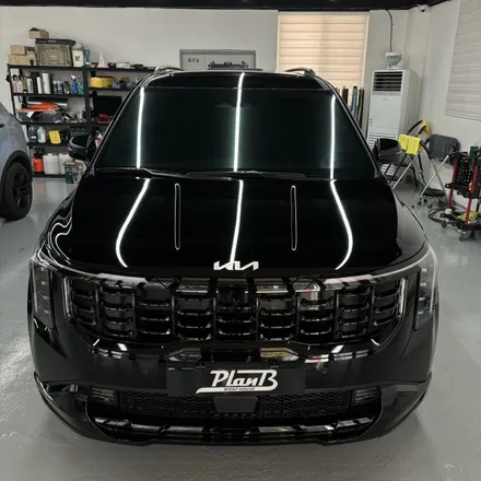 창원 크롬죽이기 기아 카니발 KA4 F/L 크롬딜리트 3M Gloss Black / 창원 팔용동