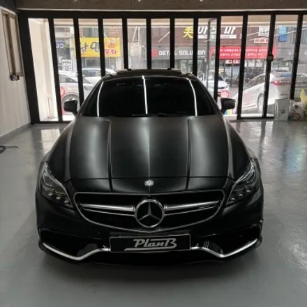 창원 랩핑제거 벤츠 CLS 63 AMG랩핑 필름제거 에이버리 사틴블랙 / 창원 팔용동