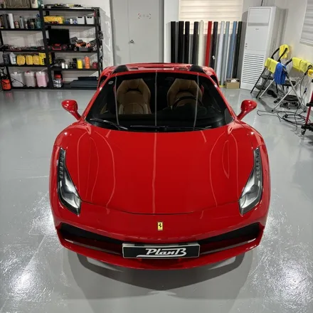 [창원랩핑] 페라리 488 스파이더 포인트 랩핑 (planB PET 6D Carbon Fiber) 페라리 6D카본 랩핑 / 창원 팔용동