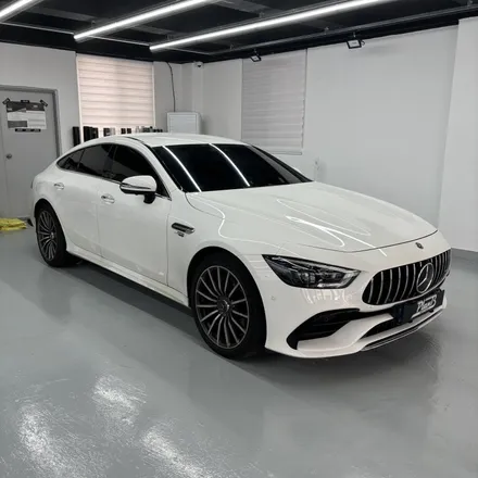 메르세데스 벤츠 AMG GT 43 4도어 에이버리 사틴 블랙 전체랩핑 / 창원 팔용동