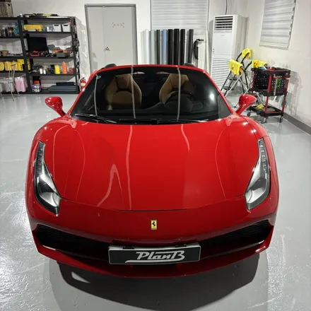 [창원랩핑] 페라리 488 스파이더 포인트 랩핑 (planB PET 6D Carbon Fiber) 페라리 6D카본 랩핑 / 창원 팔용동