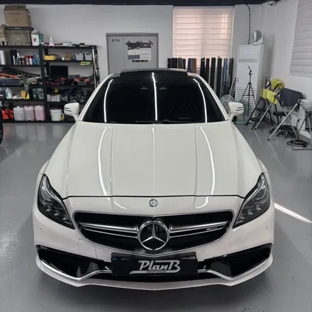 창원랩핑 메르세데스 벤츠 CLS 63AMG S 에이버리 사틴블랙 전체랩핑 경남랩핑 마산랩핑 진해랩핑 김해랩핑 / 창원 팔용동
