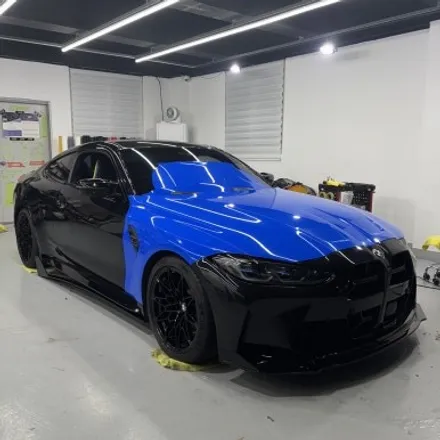 창원랩핑 - BMW M4(G82)전체랩핑+스포일러포인트랩핑 플랜비창원점/브라바도-마카롱잼스톤블루 경남마산랩핑 창원전체랩핑잘하는곳 랩핑맛집 M4랩핑 / 창원 팔용동