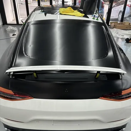 메르세데스 벤츠 AMG GT 43 4도어 에이버리 사틴 블랙 전체랩핑 / 창원 팔용동