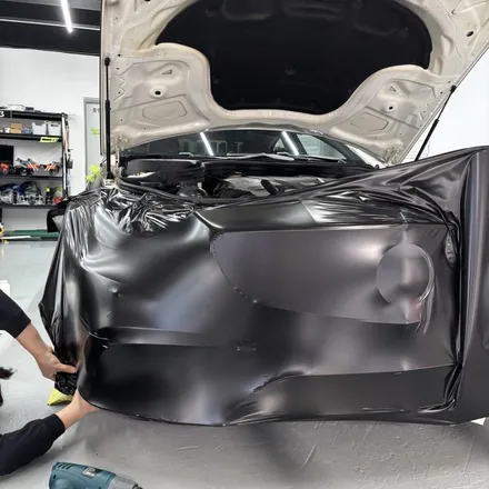 창원랩핑 메르세데스 벤츠 CLS 63AMG S 에이버리 사틴블랙 전체랩핑 경남랩핑 마산랩핑 진해랩핑 김해랩핑 / 창원 팔용동