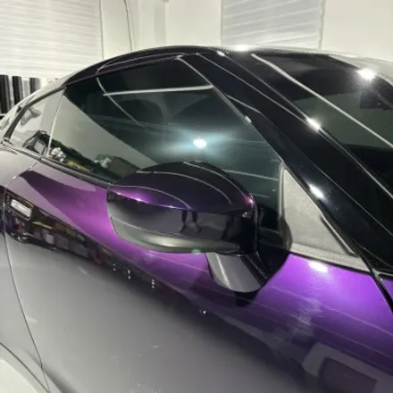 NISSAN GTR R35 전체랩핑 (PlanB PET Midnight Purple) 미드나잇 퍼플 랩핑 / 창원 팔용동