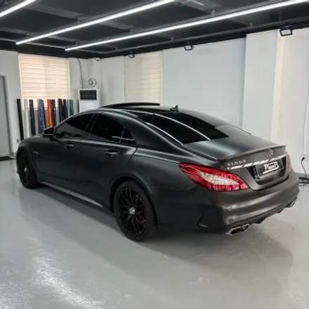 창원 랩핑제거 벤츠 CLS 63 AMG랩핑 필름제거 에이버리 사틴블랙 / 창원 팔용동
