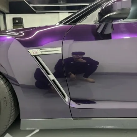 NISSAN GTR R35 전체랩핑 (PlanB PET Midnight Purple) 미드나잇 퍼플 랩핑 / 창원 팔용동