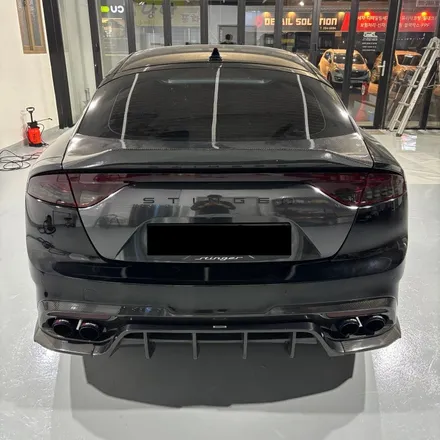창원 6D카본랩핑 스팅어 3.3GT 본넷/트렁크 포인트랩핑 PlanB 6D Carbon Fiber / 창원 팔용동