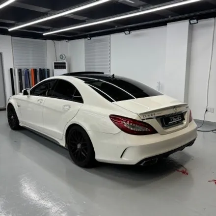 창원 랩핑제거 벤츠 CLS 63 AMG랩핑 필름제거 에이버리 사틴블랙 / 창원 팔용동