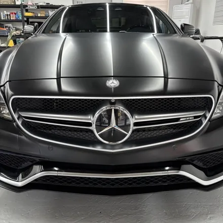 창원랩핑 메르세데스 벤츠 CLS 63AMG S 에이버리 사틴블랙 전체랩핑 경남랩핑 마산랩핑 진해랩핑 김해랩핑 / 창원 팔용동
