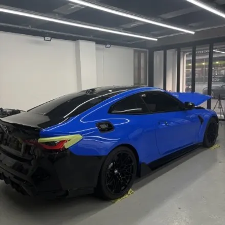 창원랩핑 - BMW M4(G82)전체랩핑+스포일러포인트랩핑 플랜비창원점/브라바도-마카롱잼스톤블루 경남마산랩핑 창원전체랩핑잘하는곳 랩핑맛집 M4랩핑 / 창원 팔용동