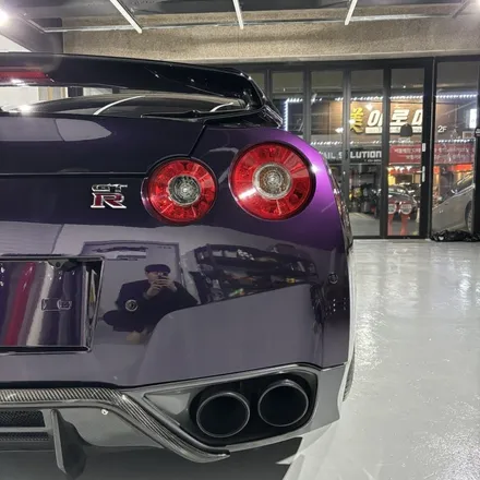 NISSAN GTR R35 전체랩핑 (PlanB PET Midnight Purple) 미드나잇 퍼플 랩핑 / 창원 팔용동