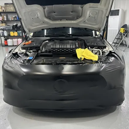 메르세데스 벤츠 AMG GT 43 4도어 에이버리 사틴 블랙 전체랩핑 / 창원 팔용동