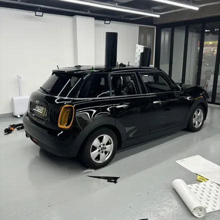 창원랩핑 미니쿠퍼 전체랩핑 볼케이닉오렌지->유광블랙 3M 2080 Gloss Black / 창원 팔용동