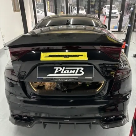 스팅어3.3GT 보닛&트렁크 하판(PlanB 6D Carbon Fiber) 포인트랩핑 / 창원 팔용동