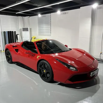 [창원랩핑] 페라리 488 스파이더 포인트 랩핑 (planB PET 6D Carbon Fiber) 페라리 6D카본 랩핑 / 창원 팔용동