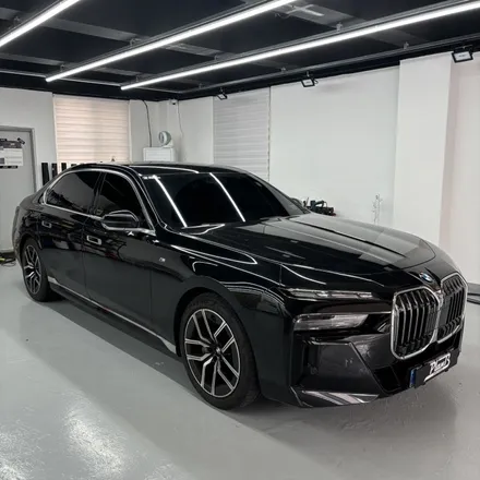 경남 창원랩핑 BMW 740i 전체랩핑+크롬죽이기 -에이버리 사틴블랙 창원,마산,진해,김해 랩핑 플랜비창원점 / 창원 팔용동
