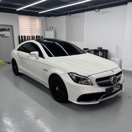 창원랩핑 메르세데스 벤츠 CLS 63AMG S 에이버리 사틴블랙 전체랩핑 경남랩핑 마산랩핑 진해랩핑 김해랩핑 / 창원 팔용동