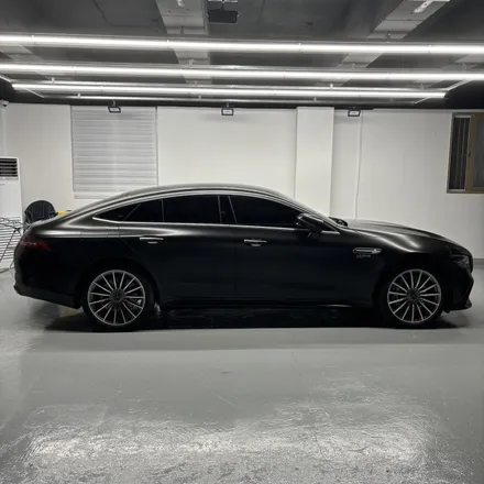 메르세데스 벤츠 AMG GT 43 4도어 에이버리 사틴 블랙 전체랩핑 / 창원 팔용동
