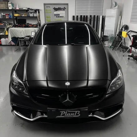 창원랩핑 메르세데스 벤츠 CLS 63AMG S 에이버리 사틴블랙 전체랩핑 경남랩핑 마산랩핑 진해랩핑 김해랩핑 / 창원 팔용동