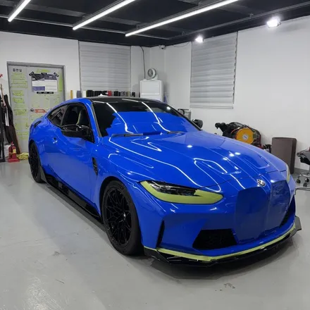 창원랩핑 - BMW M4(G82)전체랩핑+스포일러포인트랩핑 플랜비창원점/브라바도-마카롱잼스톤블루 경남마산랩핑 창원전체랩핑잘하는곳 랩핑맛집 M4랩핑 / 창원 팔용동