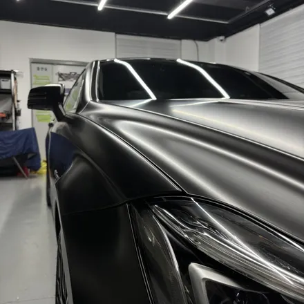 창원랩핑 메르세데스 벤츠 CLS 63AMG S 에이버리 사틴블랙 전체랩핑 경남랩핑 마산랩핑 진해랩핑 김해랩핑 / 창원 팔용동