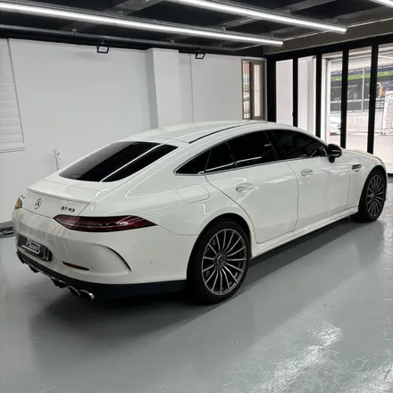 메르세데스 벤츠 AMG GT 43 4도어 에이버리 사틴 블랙 전체랩핑 / 창원 팔용동