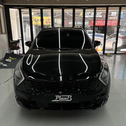 2024스포티지 NQ5 크롬죽이기+엠블럼랩핑 3M2080 Gloss Black / 창원 팔용동
