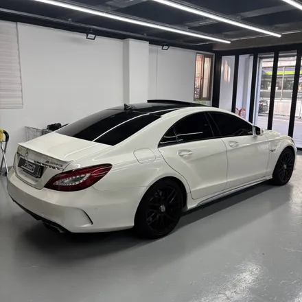 창원랩핑 메르세데스 벤츠 CLS 63AMG S 에이버리 사틴블랙 전체랩핑 경남랩핑 마산랩핑 진해랩핑 김해랩핑 / 창원 팔용동