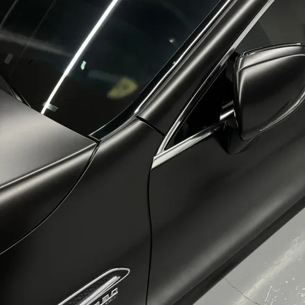 메르세데스 벤츠 AMG GT 43 4도어 에이버리 사틴 블랙 전체랩핑 / 창원 팔용동