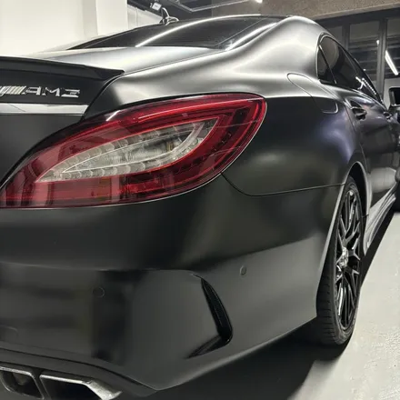 창원랩핑 메르세데스 벤츠 CLS 63AMG S 에이버리 사틴블랙 전체랩핑 경남랩핑 마산랩핑 진해랩핑 김해랩핑 / 창원 팔용동