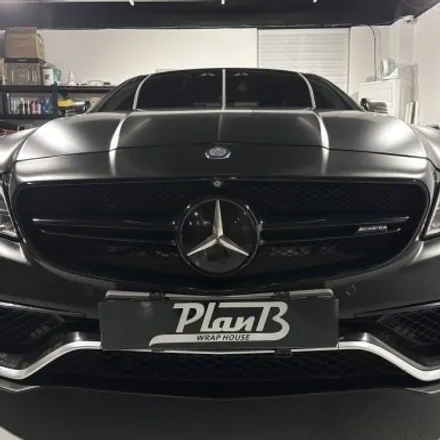 창원랩핑 메르세데스 벤츠 CLS 63AMG S 에이버리 사틴블랙 전체랩핑 경남랩핑 마산랩핑 진해랩핑 김해랩핑 / 창원 팔용동
