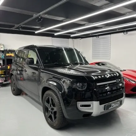[창원랩핑] 랜드로버 디펜더 그릴랩핑&레터링 블랙패키지 LANDROVER DEFENDER (PlanB PET Piano Black) / 창원 팔용동