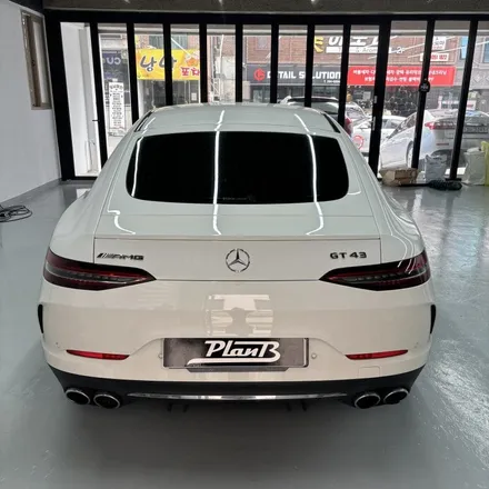 메르세데스 벤츠 AMG GT 43 4도어 에이버리 사틴 블랙 전체랩핑 / 창원 팔용동