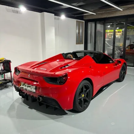 [창원랩핑] 페라리 488 스파이더 포인트 랩핑 (planB PET 6D Carbon Fiber) 페라리 6D카본 랩핑 / 창원 팔용동