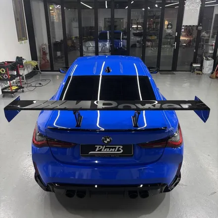 창원랩핑 - BMW M4(G82)전체랩핑+스포일러포인트랩핑 플랜비창원점/브라바도-마카롱잼스톤블루 경남마산랩핑 창원전체랩핑잘하는곳 랩핑맛집 M4랩핑 / 창원 팔용동