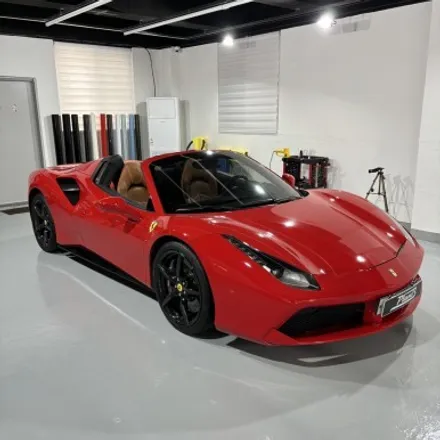 [창원랩핑] Ferrari 488 Spider 포인트랩핑 (PlanB PET 6D Carbon Fiber) / 창원 팔용동