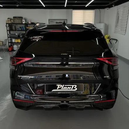 2024스포티지 NQ5 크롬죽이기+엠블럼랩핑 3M2080 Gloss Black / 창원 팔용동