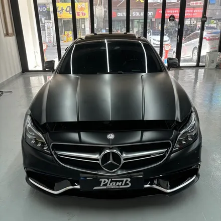 창원 랩핑제거 벤츠 CLS 63 AMG랩핑 필름제거 에이버리 사틴블랙 / 창원 팔용동