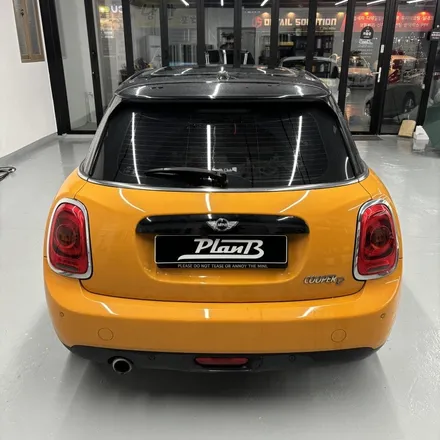 창원랩핑 미니쿠퍼 전체랩핑 볼케이닉오렌지->유광블랙 3M 2080 Gloss Black / 창원 팔용동