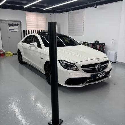 창원랩핑 메르세데스 벤츠 CLS 63AMG S 에이버리 사틴블랙 전체랩핑 경남랩핑 마산랩핑 진해랩핑 김해랩핑 / 창원 팔용동